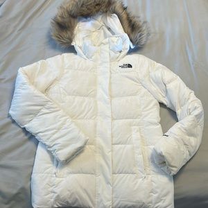 The North Face white puffer jacket - women’s small